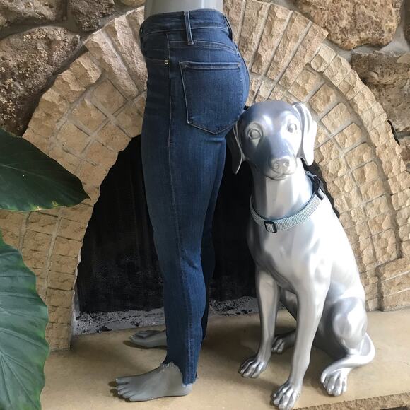 Frame Le Skinny de Jean Step Hem Cotton Modal Jeans Women's Size 26 - Picture 2 of 10